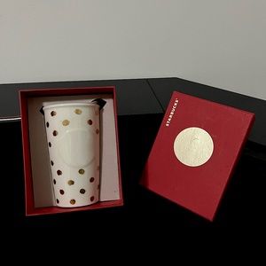 Limited edition design starbucks ceramic tumbler. Collectible item